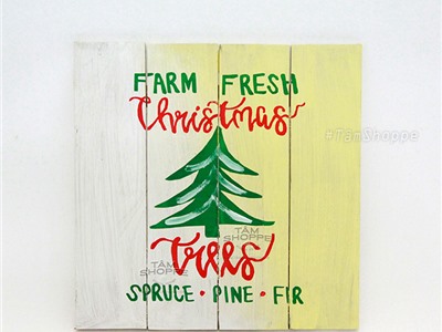 Tranh gỗ Giáng sinh 01